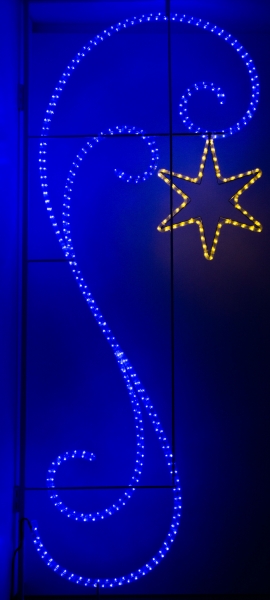 Motiv zvezde repatice - MODRA