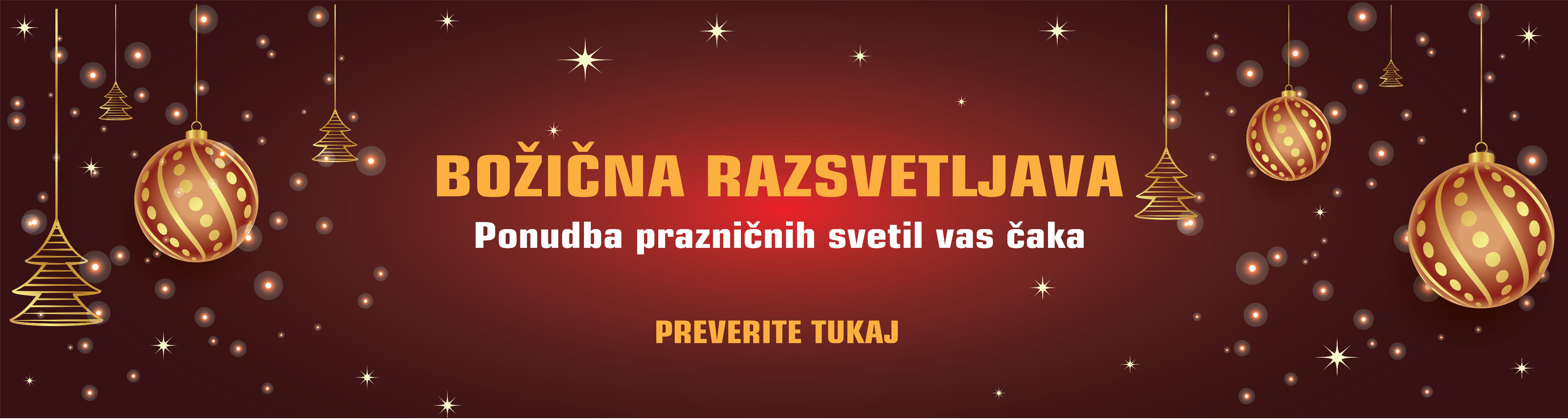 Božična razsvetljava banner 2025